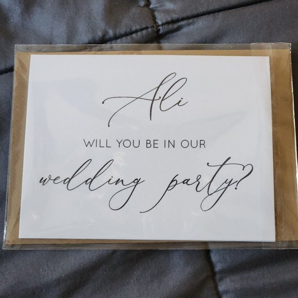 Personalized Name Ali | Bridesmaid Proposal Card - Picture 1 of 6